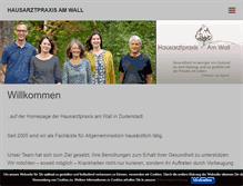 Tablet Screenshot of hausarztpraxis-am-wall.de